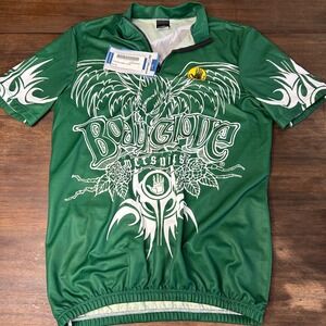 De Marchi Cycling Jersey Mens Large Body Glove Wetsuits Green Bike Bottle Holder